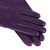 Nappaglo Nappa Leather Gloves Warm Lining Winter Button Decoration Imported Leather Lambskin Gloves for Women (M, Purple)