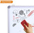VIZ-PRO Magnetic White Board Eraser, 3 Colored Eraser, 3 Piece