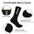 CARAKNOTS Groomsmen Socks for Usher Funny Usher Socks Groomsmen Gifts for Wedding Bachelor Proposal Gifts Black Cotton Novelty Dress