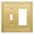 Franklin Brass W35063-BB-C Classic Beaded Switch/Decorator Wall Plate/Switch Plate/Cover, Brushed Brass