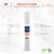 Aquaboon 5 Micron 20 x 2.5 Whole House String Wound Water Filter Replacement Cartridge for Well Water Filtration 10-Pack