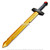 Munetoshi 24” Foam Golden Battle Sword Adventure Fantasy Cosplay Costume Prop-1765812757