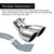 FAIZJUNBEN 3 inch exhaust tip, universal stainless steel exhaust tailpipe dual tailpipe slant for most cars-1765814064