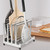 SHANGPEIXUAN Pizza Peel Rack Stainless Steel With Non-Slip Feet Pizza Turning Peel Pizza Paddle Holder Rack 4 Available Slots Organizing and Saving Space, No Pizza Oven Tools, silver