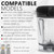 For Blender Pitcher,64oz Low-Profile for replacement pitcher fit for 5000 5200 6300 7500 VM0158a VM0197,for container G/Classic C/Commercial/Explorian series etc.-1765814425