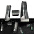 Rxmgf Foot Pedal kit Compatible with Infiniti Q50 Q60 Q70 QX70 QX70 G25 G35 G37 M25 EX FX,Foot Rest Brake and Gas Accelerator Pedal Covers-1765814766