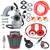HOLATO PZ22 Carburetor Carb Air filter Throttle Handle Grips Cable Kit for 110cc 125cc XR50 CRF50 CRF50f CRF110 TaoTao DB14 DB24 SSR110 SSR125 Coolster Apollo Pit Dirt Bike Chinese 4 Wheeler ATV Red