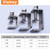 Stainless Steel C Clamps, Mini Tiger Clamp Set for Mounting, Heavy Duty Metal U Clamps, Small Desk G-Clamp with 0.79 Inch Stable Wide Jaw Opening for Metal Working Woodworking Welding Building (4pcs)