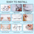 Toilet Seat Hinge Bolts Kit Quick Release Top Hinge Fixings Expanding Rubber Toilet Seat Replacement Parts for Home Bathroom 2 Pcs-1765817488