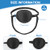 YeeBeny Dog Eye Patch, Eye Protection for Dogs, Adjustable, Groove Design, Black, 2 Pack-1765817497