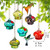H&D HYALINE & DORA 6pcs Glass Hummingbird Feeders, Outdoors Hanging, Hand Blown Glass, Garden & Window Decor-1765818215