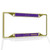 Fastasticdeals Metal Insert License Plate Frame Omega Psi Phi Weatherproof Car Accessories Gold 4 Holes Solid Insert