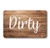 Dark Brown & White Wood Clean Dirty Magnet for Dishwasher, Reversible Dishwasher Magnet Clean Dirty Sign, Magnetic Dish Washer Sign Indicator, Farmhouse Kitchen Decor, Rustic White & Dark Brown Wood