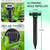 10pk Mole Repellent Outdoor Ultrasonic Solar Powered Waterproof for Lawns Gardens Yards Effective Against Moles Gophers Voles and Snakes Sonic Spikes Stakes Chaser