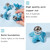 GORGECRAFT 4 Sets Starfish Ceramic Cabinet Knobs Marine Animals Theme Ocean Cartoon Style Blue Handmade Dresser Knob Drawer Pulls with Zinc Alloy Finding Iron Screw for Cupboard Kitchen Home