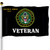 Army Veteran Emblem Flags 3x5 Outdoor Double Sided- US Armed Force Green Crest Military Flag 3 Ply Heavy Duty with 2 Brass Grommets for Outside Outdoor