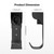 Autel EV Charger Holder, Wall-Mount Connector Nozzle Holster Dock with J-Hook for SAE J1772, Electric Car Charger Cable Organizer, Space Saving