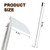 HRADHOL Japanese Weeding Sickle Hoe,57.8''Stainless Steel Standing Weeding Tool,Angular Weed Sickle Garden Tool with Long Handle Adjustable,Japanese Garden Tools for Weeding and Planting