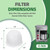 12-Pack Water Filter Pods for Wolf Gourmet Coffee Maker, Replacement Filters Compatible with Wolf Gourmet WGCM100S WGCM110S WGCM120S, Activated Carbon Coffee Filter
