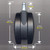 Miracle Caster! Extra Large Chair Wheels. 4" Set of Five. Great for carpet. Replaces chair mat.