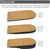 Adjustable Leg Length Discrepancy Heel Lifts Inserts Insoles - Pack of 2 (5 Layer Brown Large) Adjustable Leg Length Discrepancy Heel Lifts Inserts Insoles - Pack of 2 (5 Layer Brown Large)