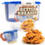 COOK'S CHOICE The Original Better Breader Bowl All-in-One Mess-Free Batter Breading Station- Pour in Seasonings Add Meat Fish or Veggies & Shake for Perfect Coating- Great for Parties- Made in the USA