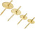 OOK 59243 Picture Hangers, Art Hangers, One Step Installation, Brass Finish, 60Lb., 18 Piece