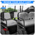 iLSKW Golf Cart Seat Covers - Breathable Fabric Universal Rear Seat Cover for Club Car, Ezgo, Yamaha