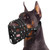 BARKLESS Doberman Muzzle, Soft Basket Muzzle for Small Medium Sized Dogs to Prevent Biting and Chewing, Breathable Long-Nosed Mouth Guard for German Shepherds, Plenty of Space for Panting and Drinking