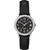 Timex Women's Easy Reader 25mm Watch – Silver-Tone Case Black Dial with Black Leather Strap