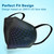 XIKII KN95 Masks for Adults 50PCS 5 Layer Mascarillas Filter Efficiency≥98% Breathable Elastic Ear Loops & Adjust Nose Clip Kn95 Face Mask for Travel Healthcare/Essential Workers