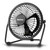 HOLMES 4" Mini High-Velocity Personal Desk Fan, 4 Blades, Adjustable 360° Head Tilt, Durable Metal Construction, Single Speed, Ideal for Home, Dorm Rooms, Bedrooms, or Offices, Black