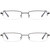 DOUBLETAKE Reading Glasses - 2 Pairs Compact Case Semi Rimless Readers-1765956856