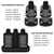 AUTOYOUTH Car Seat Covers Full Set, Front Bucket Seat Covers with Split Bench Back Seat Covers for Cars for Women Full Set Seat Protectors - 9pcs,Blue…