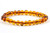 Baltic Amber Bracelet for Adults Made on Elastic Band- Natural Amber from Baltic Region, Genuine Baltic Amber (Cognac, 7.5 inch)