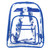 K-Cliffs Clear Backpack Heavy Duty See Through Student Bookbag Large Durable School Bag Quality Transparent PVC Travel Security Workbag Royal Blue