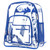 K-Cliffs Clear Backpack Heavy Duty See Through Student Bookbag Large Durable School Bag Quality Transparent PVC Travel Security Workbag Royal Blue