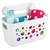 Kids/Baby Bathroom Shower Suction Caddy Basket for Bath Toys, Shampoo, Conditioner, Soap - Whit
