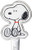 Peanuts 613046 Snoopy Sitting Stainless Steel Spoon, Silver