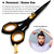 Saaqaans SQR-01 Professional Hairdressing Scissor - Perfect for Hair Salon/Barber/Hairdresser and Home use to Trim your Haircut/Beard/Moustache - Comes with Beautiful Black Pouch/Case
