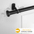 Kenney KN90001 1" Weaver Indoor/Outdoor Rust-Resistant Curtain Rod, 72-144", Black