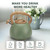 harriet Tea Kettle, Tea Pot for Stovetop, 2.5QT Whistling Kettle with 5-Layers bottom, Food Grade Stainless Steel Kettles with Hot-Resistant Handle Gas Electric Applicable, Green