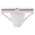 GYM Mens Old School Jockstrap with 2" Waistband (White, Medium)