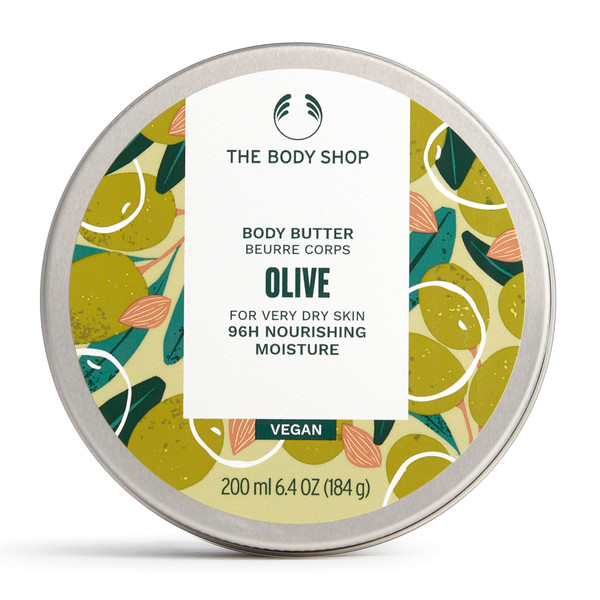 The Body Shop Olive Body Butter – Nourishing & Moisturizing Skincare for Very Dry Skin – Vegan – 6.75 oz