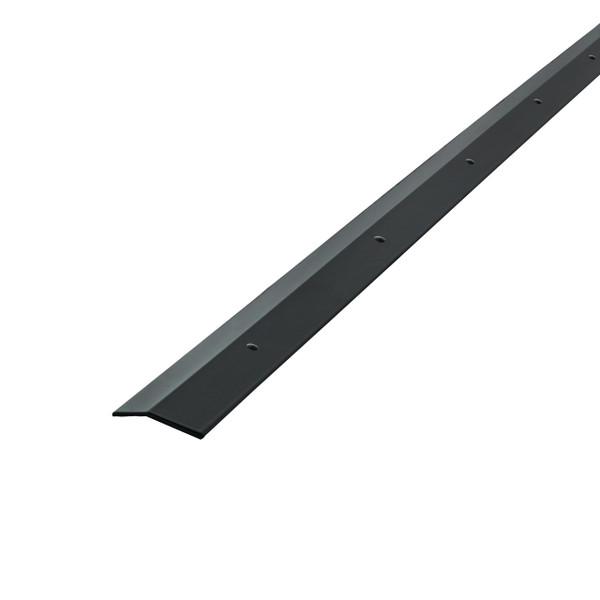 M-D Building Products 45909 1-3/8 in. x 72 in. Charcoal Aluminum Carpet Trim w/Screw Nails
