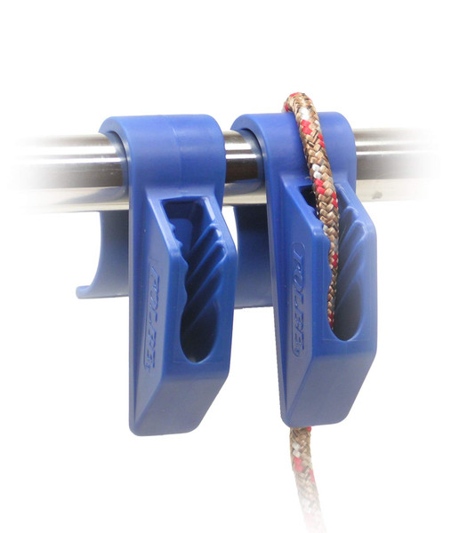 Folbe Boat Fender Hanger Adjuster Clip (Sold in Pairs) - Fits 7/8" (22 mm) Rails - Blue