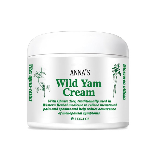 Anna's Organic Wild Yam Cream, Wild Yam Cream Body Moisturizer for All Skin Types