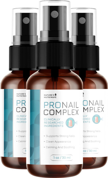 Pronail Complex Spray - ORIGINAL FORMULA Toenail Treatment Extra Strength, Restores Appearance of Discolored/Damaged Nails, Toe and Fingernail Repair - 100% Natural Ingredients - 3 Month Supply
