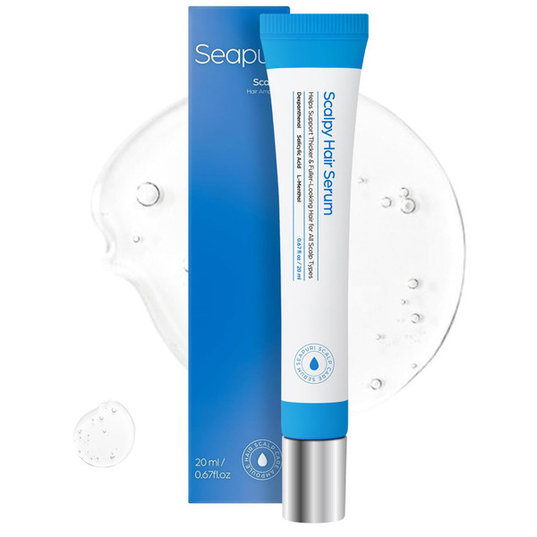 Seapuri Scalpy Hair Growth Serum for Men & Women for Hair Loss & Thinning | Scalp Treatment with Salicylic Acid, Menthol, Dexpanthenol | Non-Greasy, Lightweight | Exfoliates Dandruff & Soothes Itch