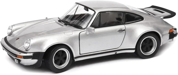 1974 911 Turbo 3.0 Silver 1/24 Diecast Model Car by Welly 24043s 1974 911 Turbo 3.0 Silver 1/24 Diecast Model Car by Welly 24043s
